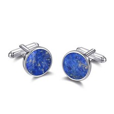 Men lapis gemstone - lapis, cufflinks