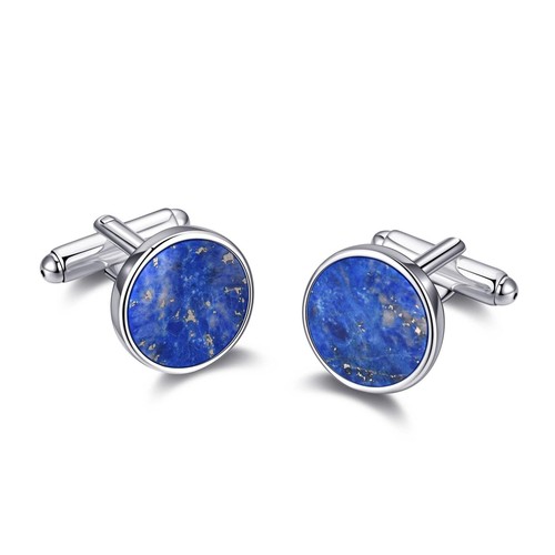 Men lapis gemstone cufflinks - lapis,