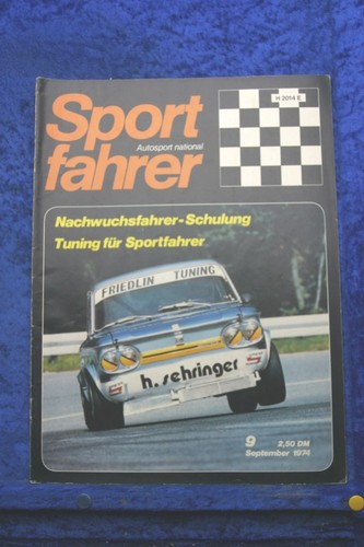 Sport driver fiat 128 - sport, 9/74