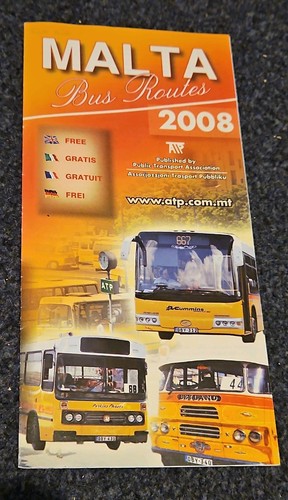 Malta bus map timetable - malta,