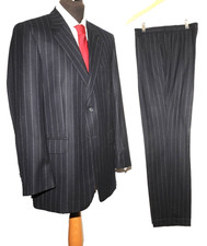 CROMBIE TWO PIECE CHALK STRIPE