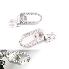 For Buell S3 Thunderbolt All Year  25mm Lower Front Foot Pegs Wide Rider Silver