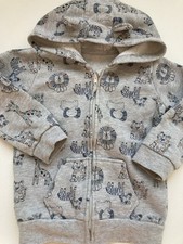 SALE ITEM ? Safari Animal Theme Hooded Zippy Jacket Boys 12-18 Months George