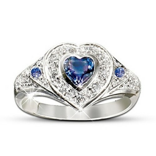 Luxury blue heart crystal - luxury,