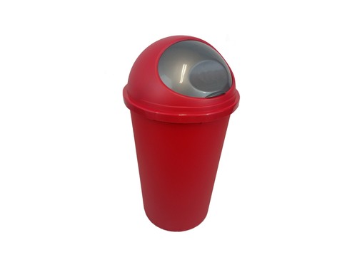 Red bullet bin dustbin - red,