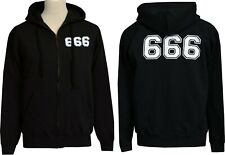 Team Satan Unisex Gothic Zipper Hoodie 666 Satanic Baphomet Devil S-5XL