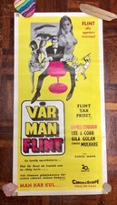 Original 1966 Swedish Movie Poster Var Man Flint - Our Man Flint