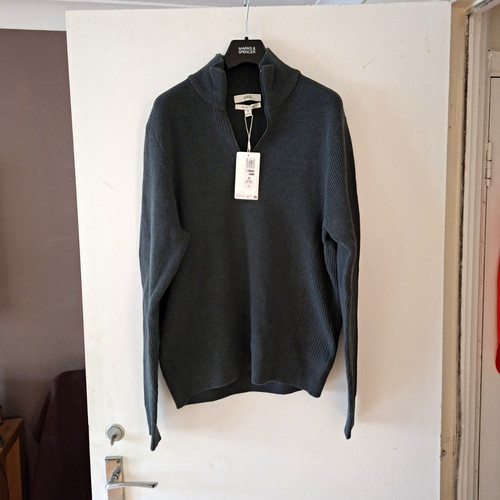 Men grey cotton blend - m&s,