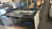 SALAD BAR 1.5M GLASS DISPLAY SALADETTE SQUARE CHILLER SALADETTE BUFFET BAR