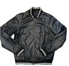 Armani Jeans Lambs Leather Jacket Size Small