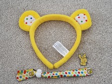 Pudsey Bear Children In Need - Pin Badge / Headband & Wristband
