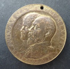 Edward VII coronation medallion dated 1902