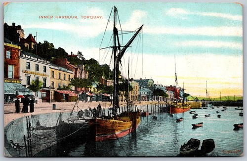 Postcard torquay england inner - torquay,
