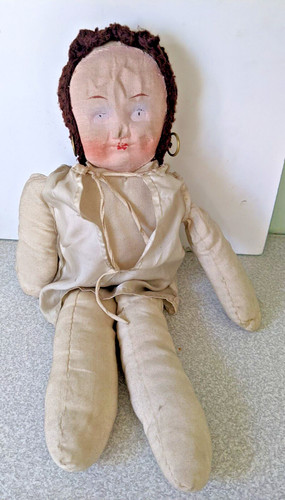 Lovely antique cloth rag doll - antique,