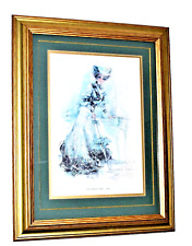 Raymond Hughs “The Gibson Girl c. 1903” – Limited Edition Signed Print – Gilt Fr