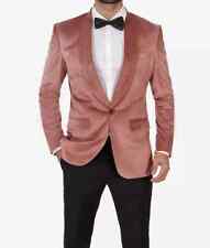 Men's Shawl Lapel Rose Pink