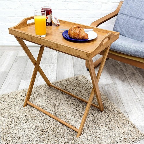 Bamboo tray table side - tray,