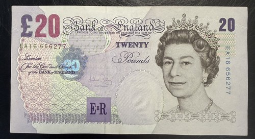 Old twenty pound note - £20,