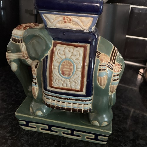Vintage ceramic elephant - vintage,