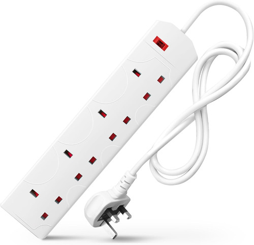 White electric extension - white,
