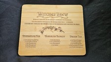 Witches Brew Engraved Bamboo