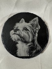 Laser Engraved Slate Coaster