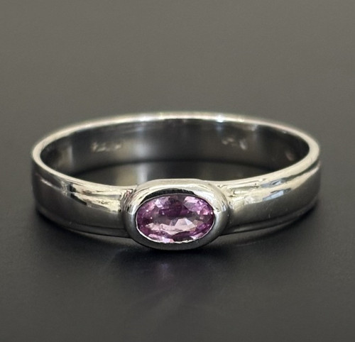 14k white gold pink sapphire - 14k,