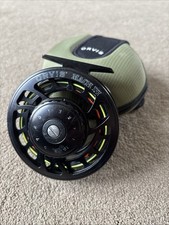Orvis Mach III alloy Trout Fly Fishing Reel In black With Pouch
