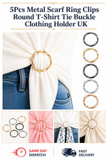 5pcs metal scarf ring clips - 5pcs,