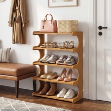 3/4/5 Tiers Wooden Shoe Rack