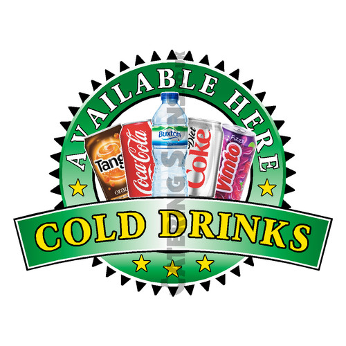 Cold drinks sold here sticker - cold,