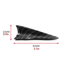 Universal Carbon fiber Shark Fin Diffuser Vortex Generator Roof Spoiler Bumper