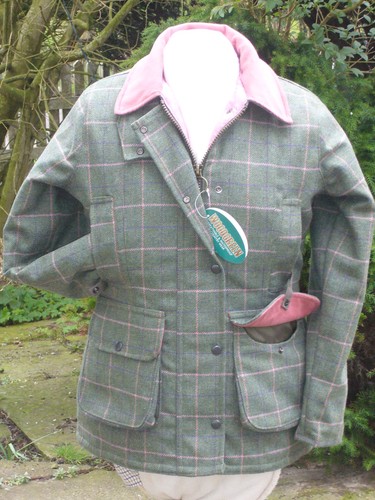 Ladies tweed coat waterproof - tweed,