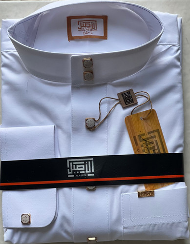 Aseel white thobe with - white,
