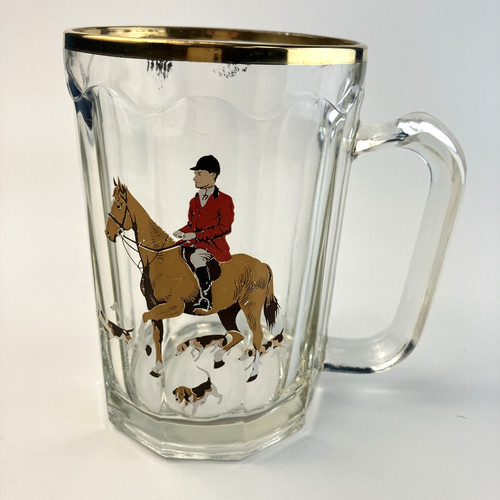 Vintage horse hound fox - hound,