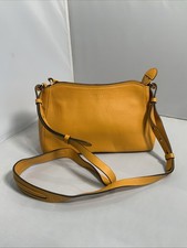 Radley Crossbody Shoulder Bag In Mustard Leather