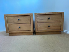 Luxury Solid Wood Bedside Table Pair - Barker and Stonehouse