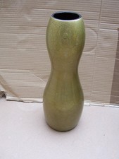 Pale Green Crackle Paint Finish Vietnam Made Resin Vase. 36cm Tall