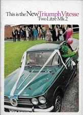 1969 Triumph Vitesse 2-Litre Mk. 2 (saloon & convertible) car brochure