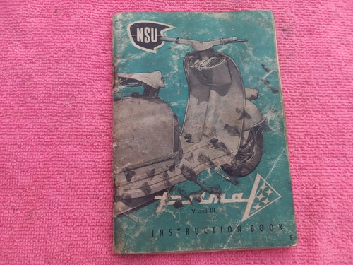Nsu prima scooter - scooter, instruction