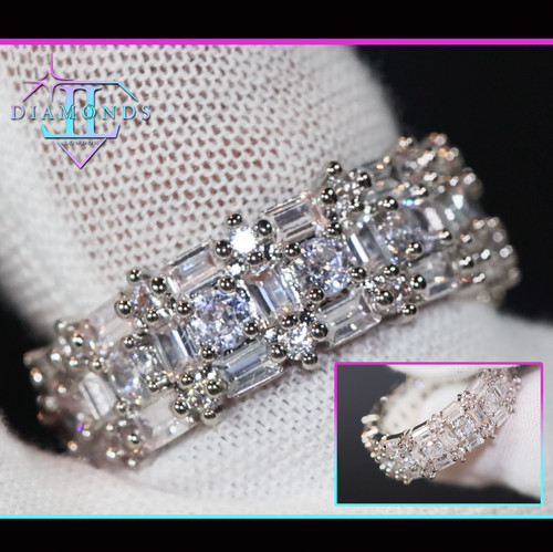 Mens baguette diamond wedding - mens,