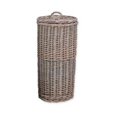 Grey Wash Round Woven Willow