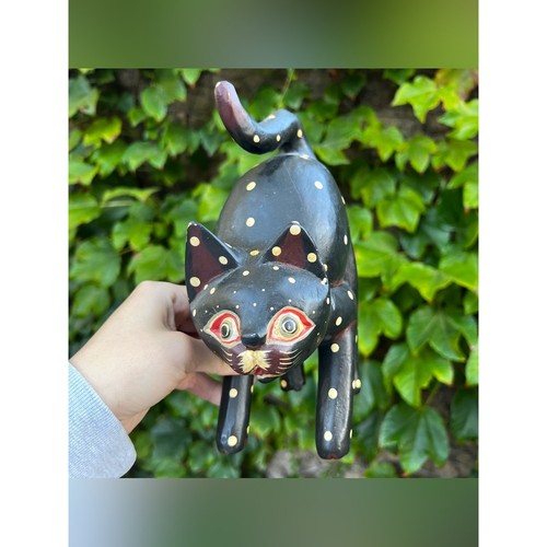 Hand carved wooden black - wooden,