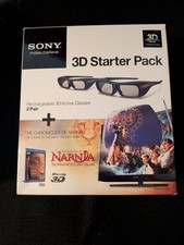 Sony 3D Glasses Bundle Starter kit /Narnia Blu-Ray disc  - Open Box