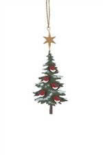 Robins on Christmas Tree