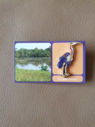 Rspb purple heron - rspb, pin