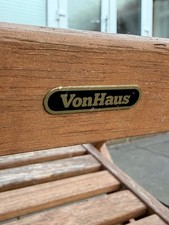 Wooden Garden Chairs Set of 2