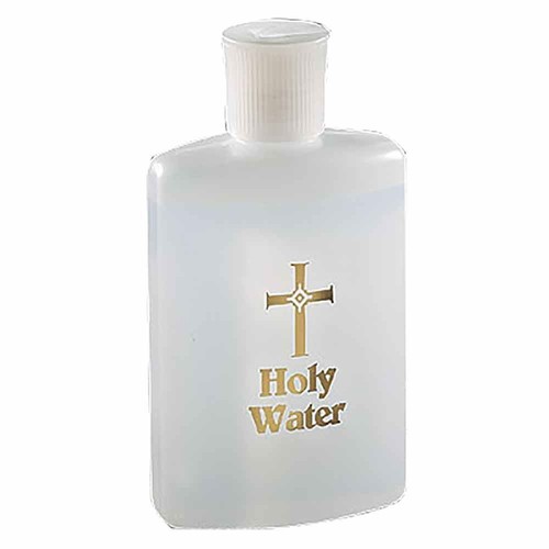 Holy water bottle 5in - 4.5in, 4oz