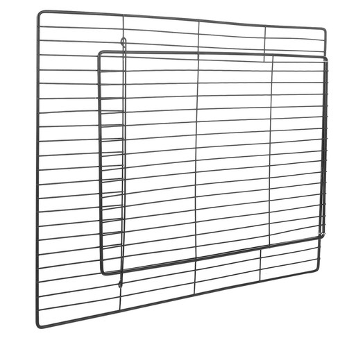 Black metal wire cat playpen - metal,