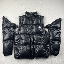 Moncler Mens Black Shiny Down